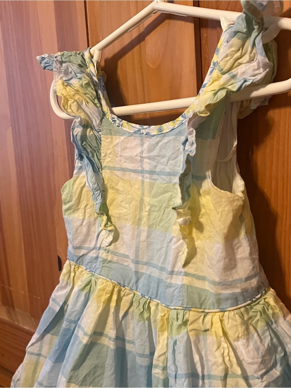 Tommy Bahama Yellow & Light Blue Floral Sleeveless Dress